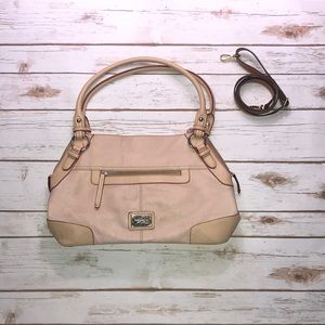 Tignanello leather large purse cream color